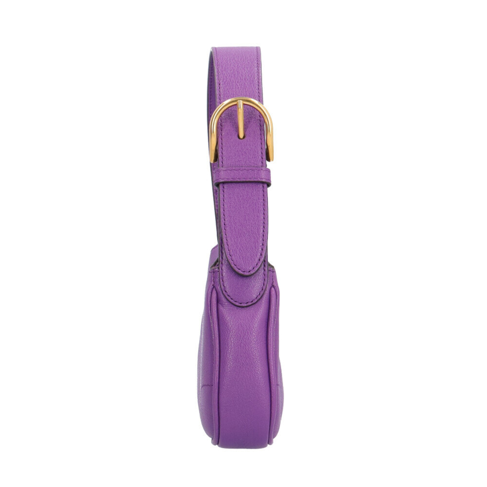 GUCCI Authentic Purple Leather GG Marmont Bag - Picture 4 of 7